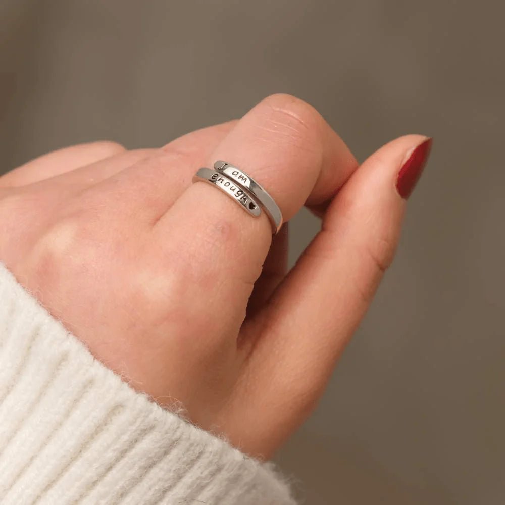 I Am Enough Ring - Sterling Silver – ResariJewelry